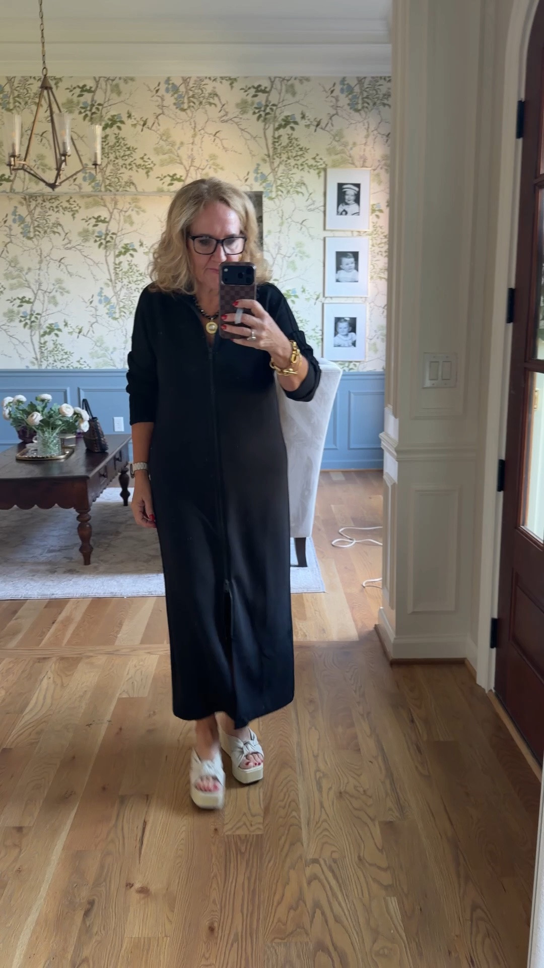 Love this air essentials dress. It’s so different. Wearing a medium. 
Necklace 20% off code NANETTE20

#LTKootd #LTKdayinmylife #LTKOver40