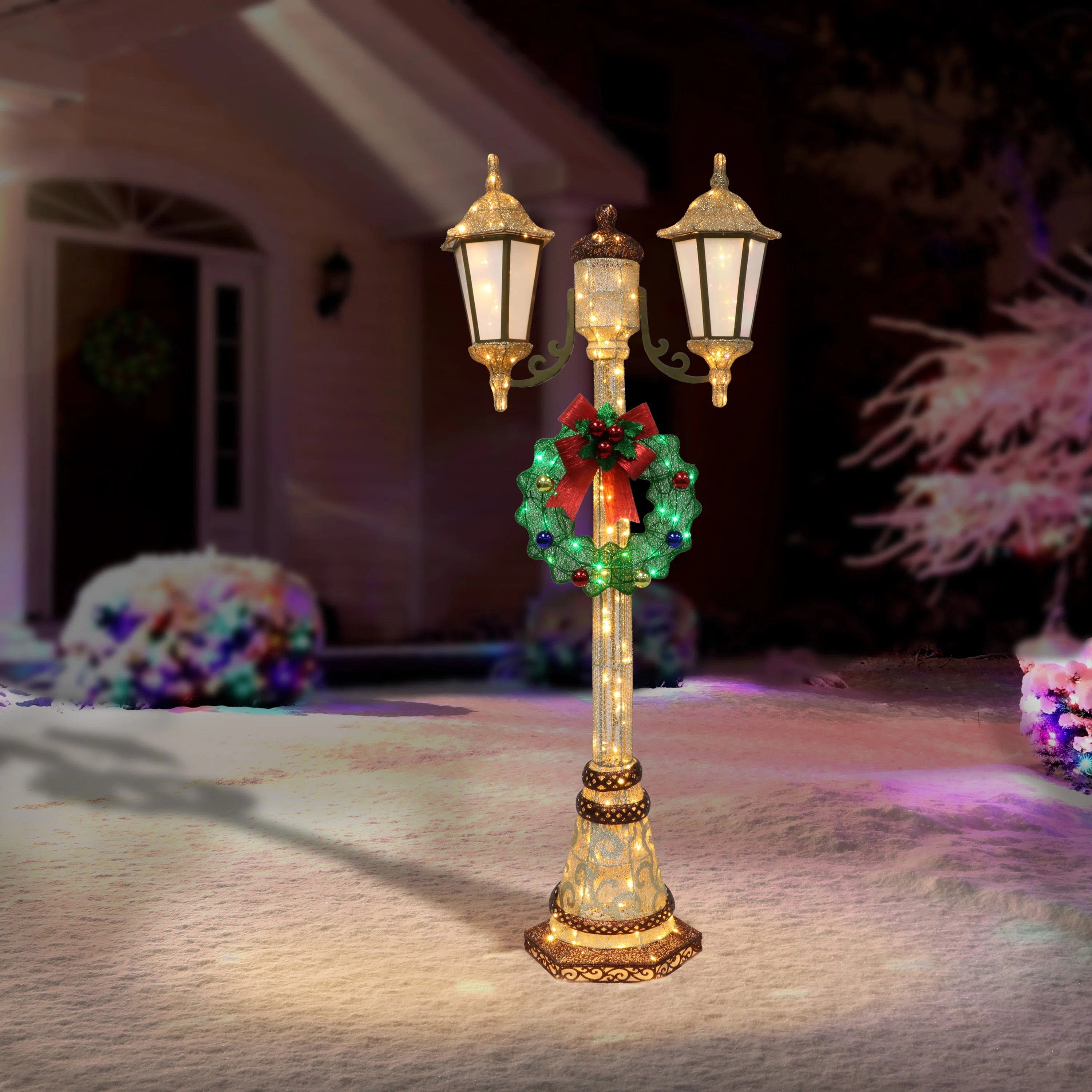 72" Lighted Lamp Post Display | Wayfair North America