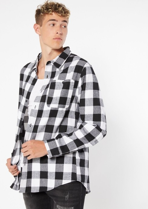 Black Buffalo Checkered Long Sleeve Flannel | rue21
