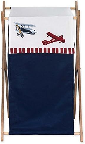 Baby and Kids Clothes Vintage Aviator Airplane Laundry Hamper by Sweet Jojo Designs | Amazon (US)