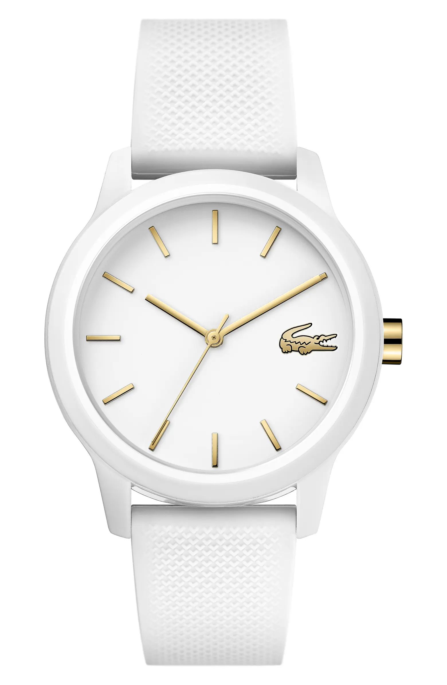 Lacoste 12.12 Silicone Strap Watch, 36mm | Nordstrom | Nordstrom