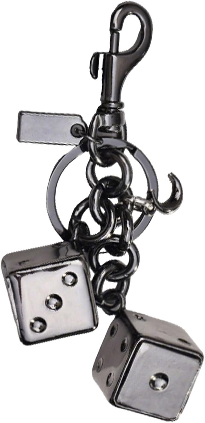 Dice Metal Cool Mens Keychain Handbag Bag Pendant Key Chain Keychain Accessories Purse Charm | Amazon (US)