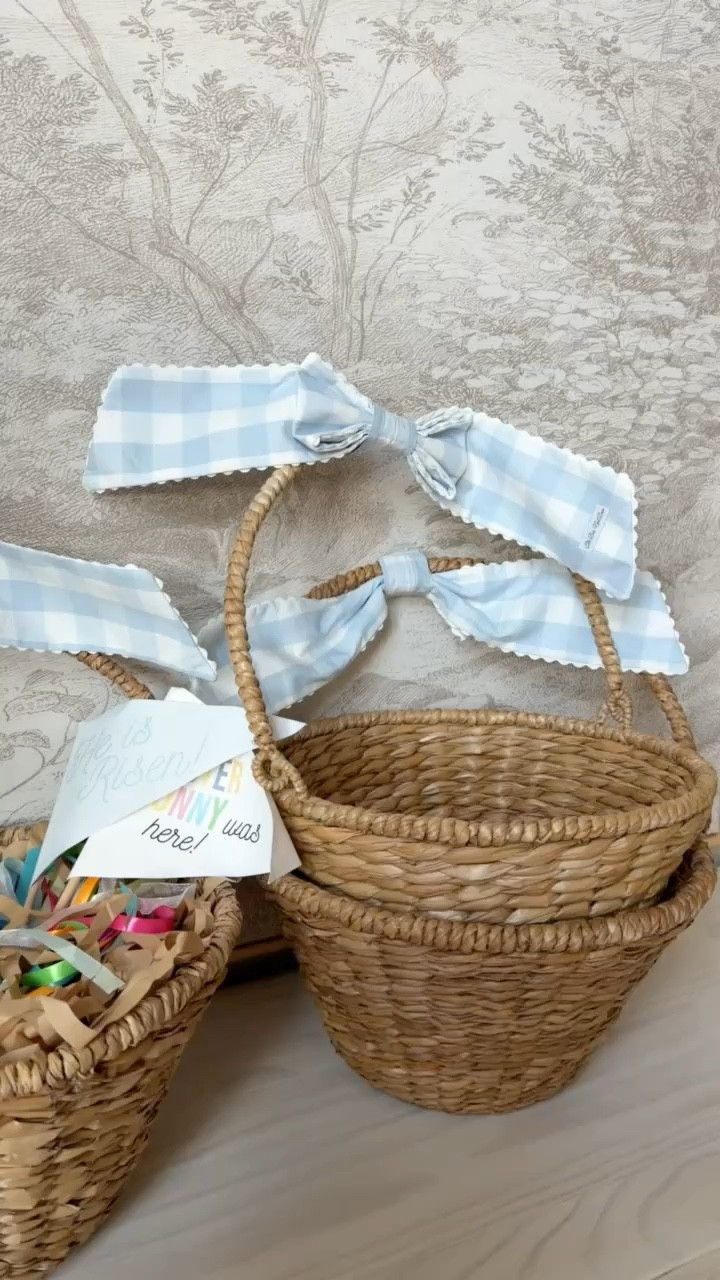 Just pulled out our Easter baskets for the boys- we’ve had these for several years and still love them! The baskets are from Pottery Barn Kids & the Velcro bows are old from Etsy (they’re no longer available but I linked very similar ones from the same seller!) — PBK also has lots of cute liners/bows as well to go with the baskets. Linking similar Easter pennants too! 

#LTKSeasonal #LTKKids #LTKmomlife