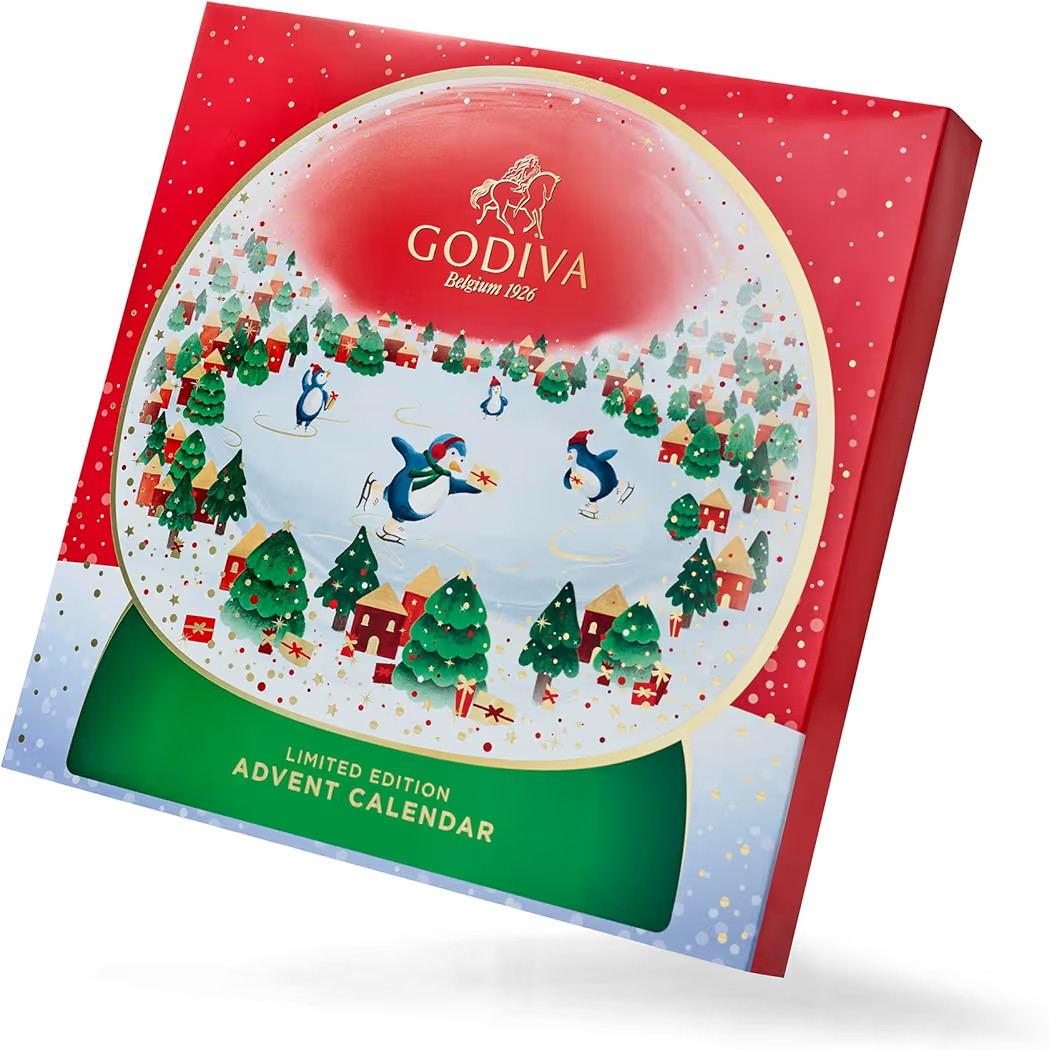 Godiva 2025 Advent Calendar, Limited Edition Deluxe Snowglobe Chocolate Assortment Holiday Gift B... | Amazon (US)