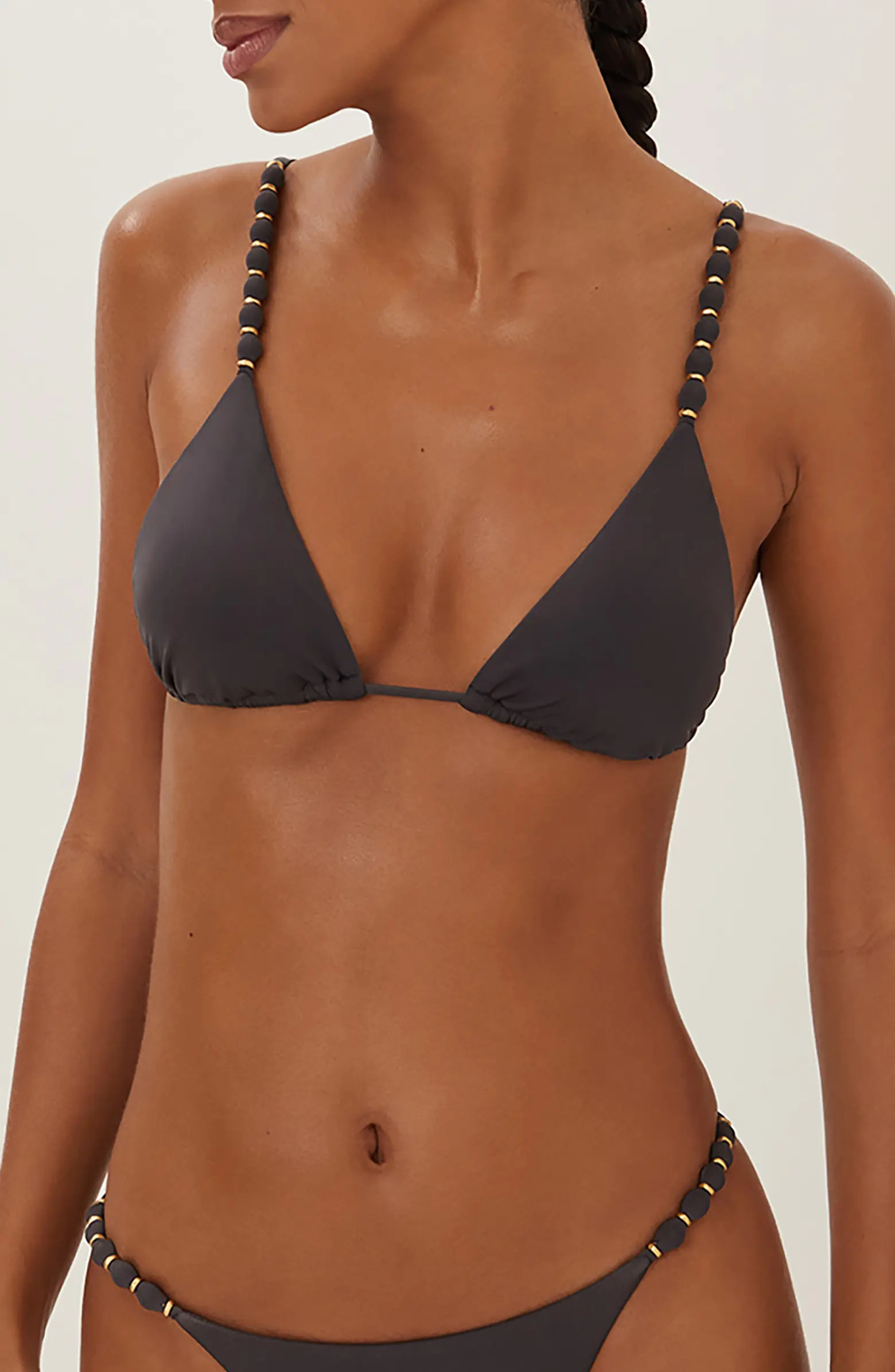 ViX Paula Hermanny Paral Beaded Triangle Bikini Top | Nordstrom | Nordstrom