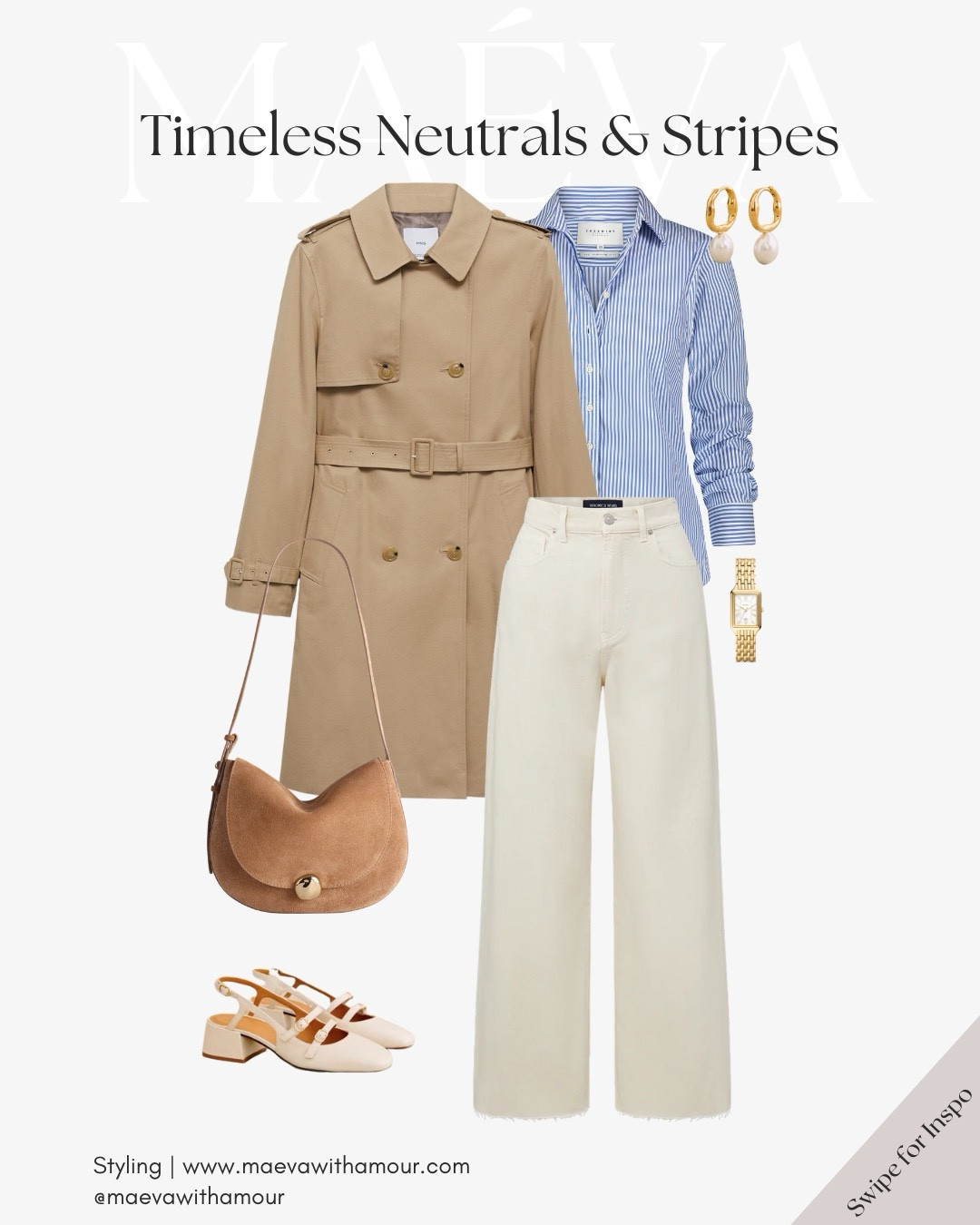 Effortlessly elegant and perfectly polished, this look is ideal for those sun-kissed spring days ✨ From morning coffee runs to leisurely strolls, Timeless Neutrals & Stripes is all about embracing chic simplicity!

❤️ Adore this look? Comment SHOP to receive a DM with the link or head to the link in bio to shop the looks & more!

👉 Save this look for inspiration and follow for more style ideas! 

✨ Discover French-inspired style and chic wardrobe tips daily, designed to elevate your everyday fashion!

With Amour, M.

🏷️
#ParisianStyle #ParisFashion #frenchstyle #parisfashion #parisstyle #howtodresslikeafrenchgirl #outfitinspo #ootdinspo #frenchgirl #paris #parisianstyle #parisianaesthetic #frenchaesthetic #parisienne #modefrancaise #ootd #parisoutfit #chicoutfit #oldmoneyaesthetic #sezane #sezanelovers #travel 

#LTKSeasonal #LTKTravel #LTKStyleTip