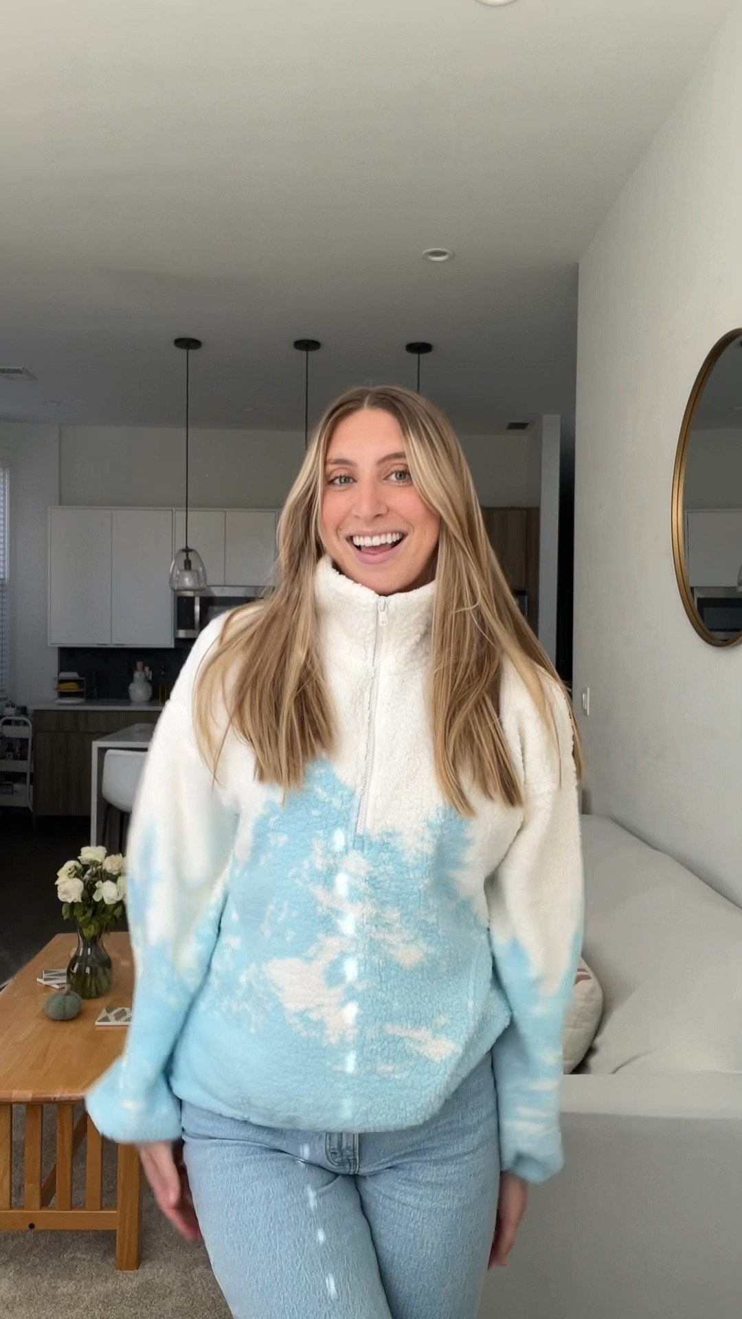 Perfect fleece for the winter 🩵❄️
size: large