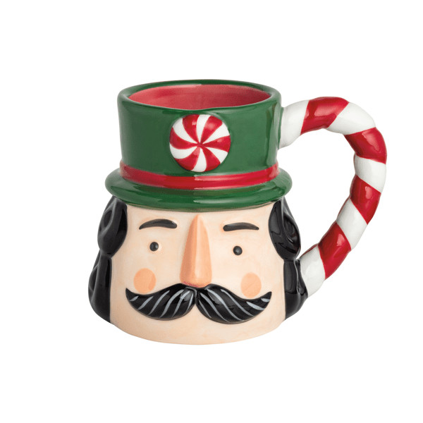 Candy Cane Nutcracker Handle Mug | Mud Pie