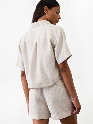 Retreat Linen Short Sleeve Shirt | Athleta