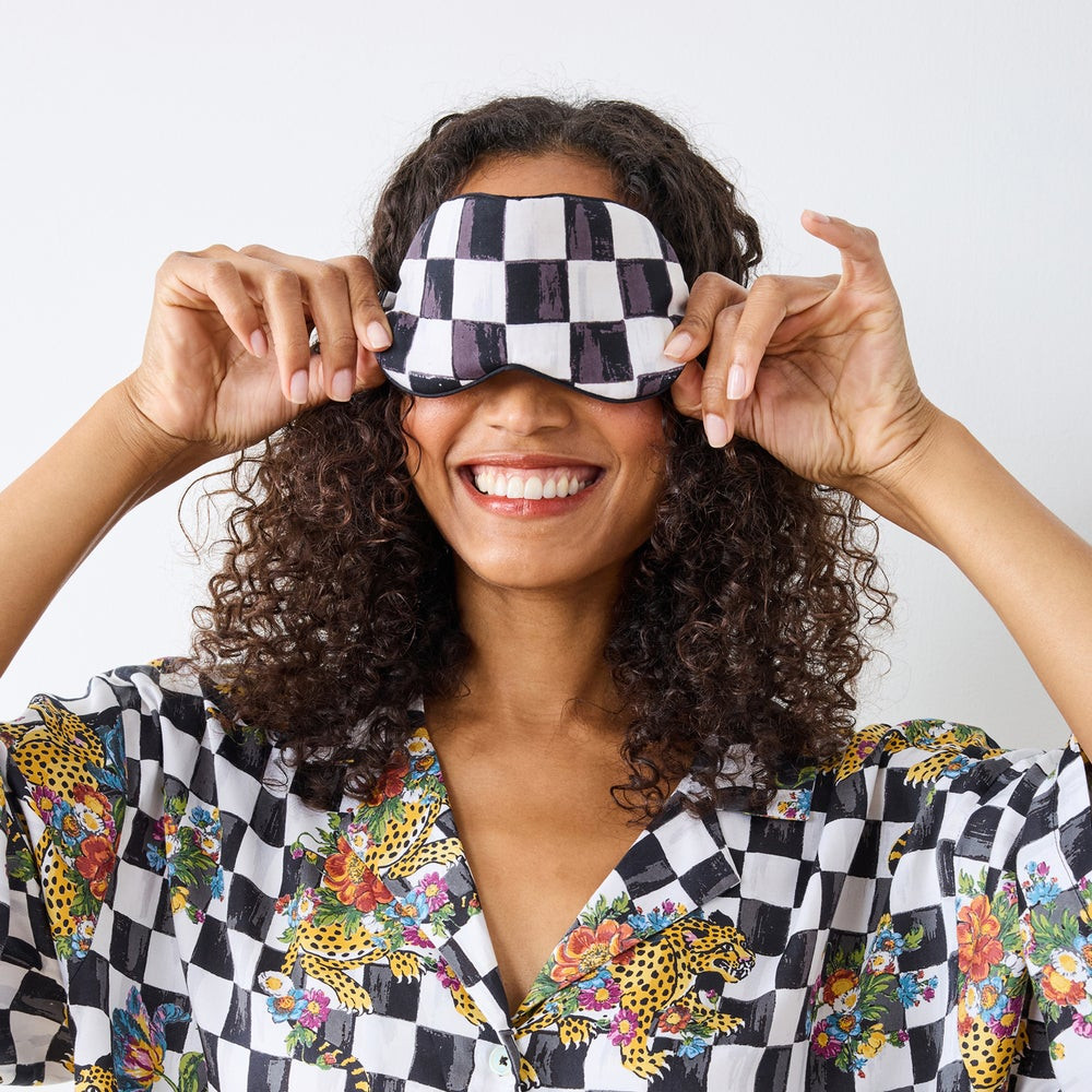 Courtly Check Eye Mask | MacKenzie-Childs
