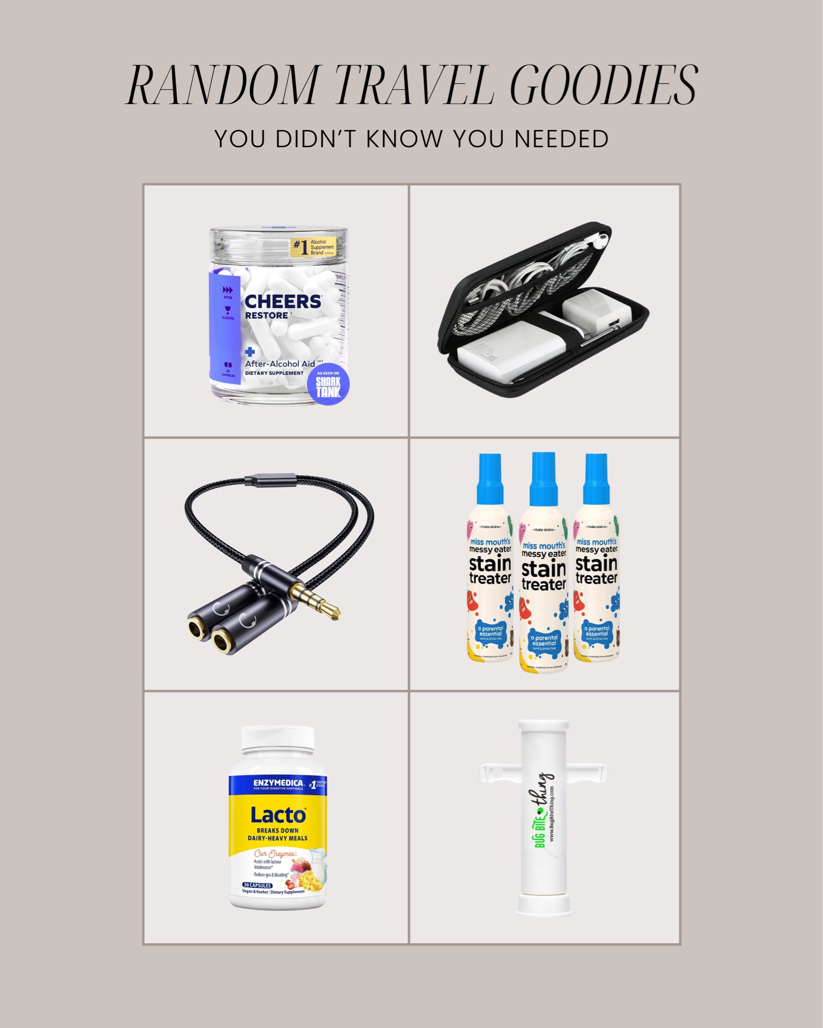 Random travel goodies so you’re ready for anything! 

#LTKTravel