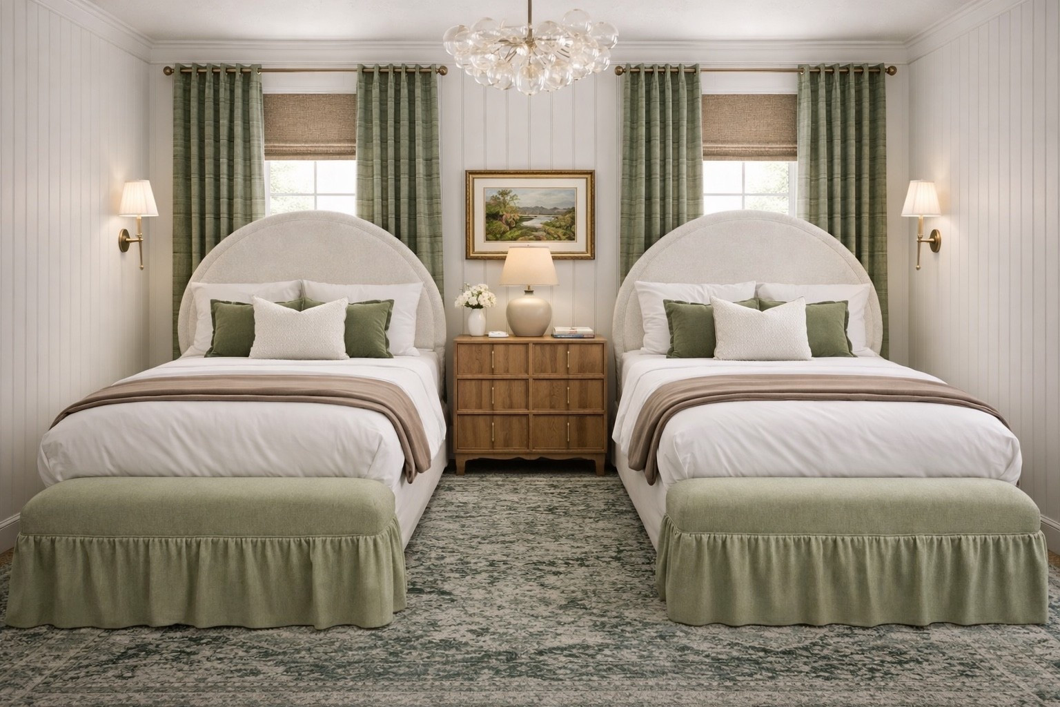 Cozy green bedroom 

#cottagestyle #bedroom #bedroomlinks #sharedroom #amazonhome

#LTKHome #LTKKids