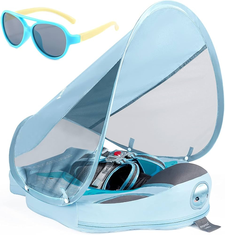 Baby Floats for Pool with Canopy Removable UPF 50+ UV Sun Protection Canopy Mambobaby Float Non I... | Amazon (US)