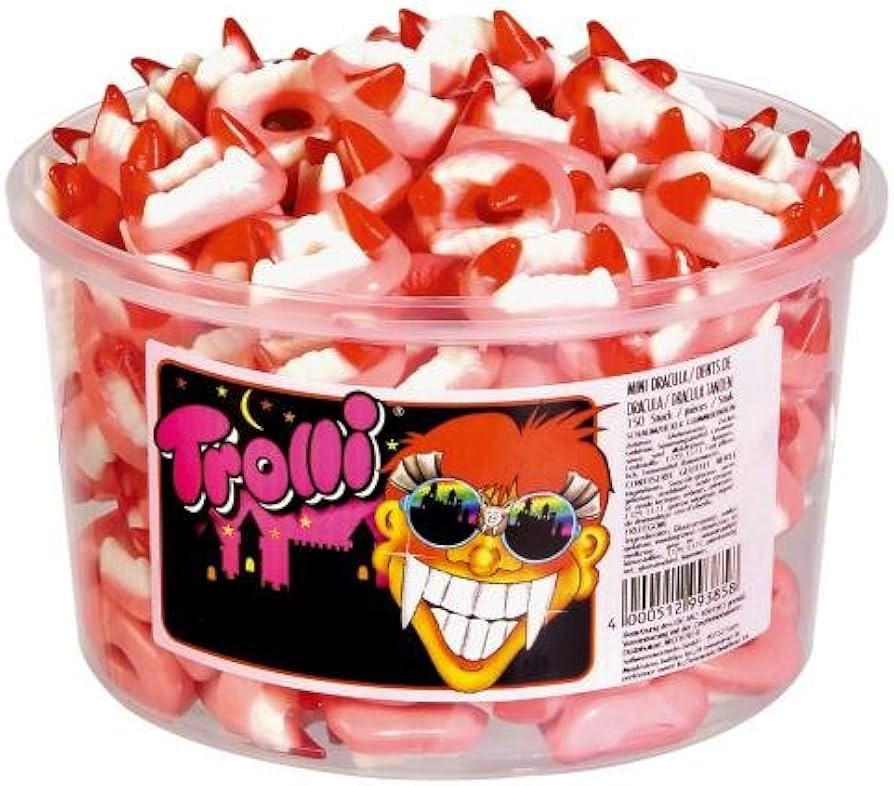 Trolli Mini Dracula Tub - 1050g (150pcs) | Amazon (US)