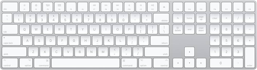 Apple Magic Keyboard with Numeric Keypad: Wireless, Bluetooth, Rechargeable. Works with Mac, iPad... | Amazon (US)