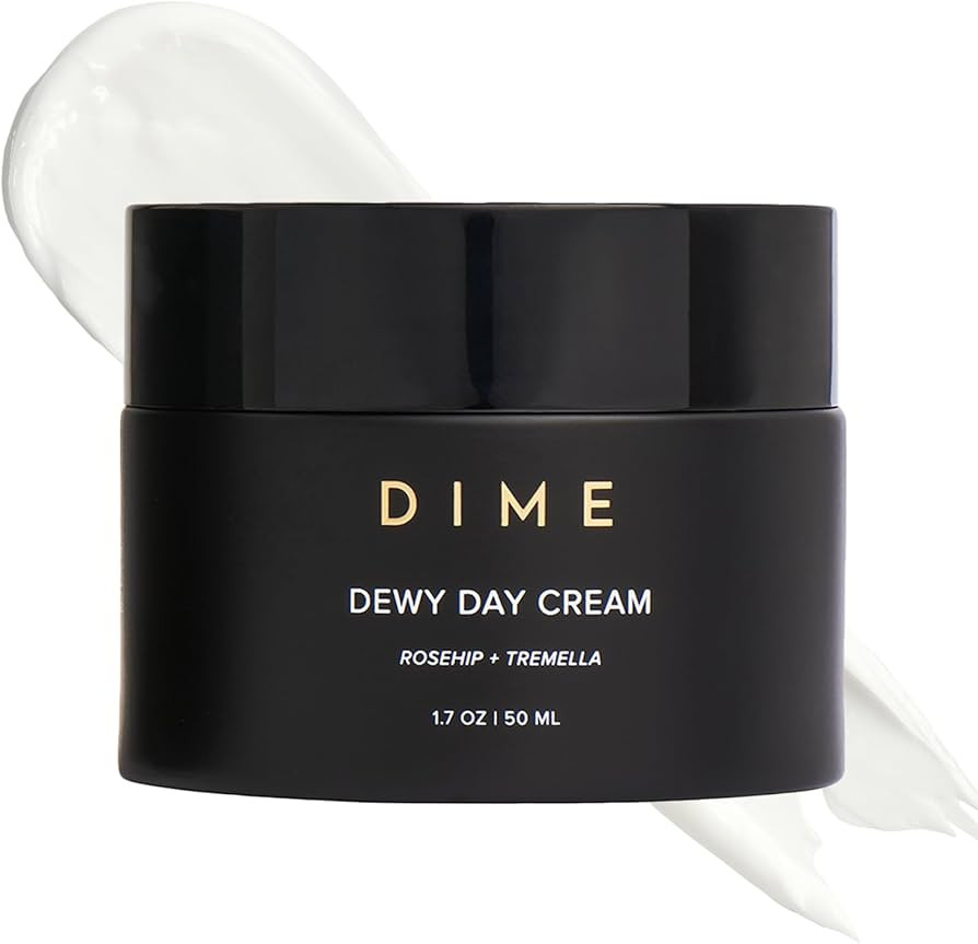 DIME Beauty Dewy Day Cream, Morning Face Moisturizer with Rosehip Oil and Snow Mushroom, 1.7 oz /... | Amazon (US)
