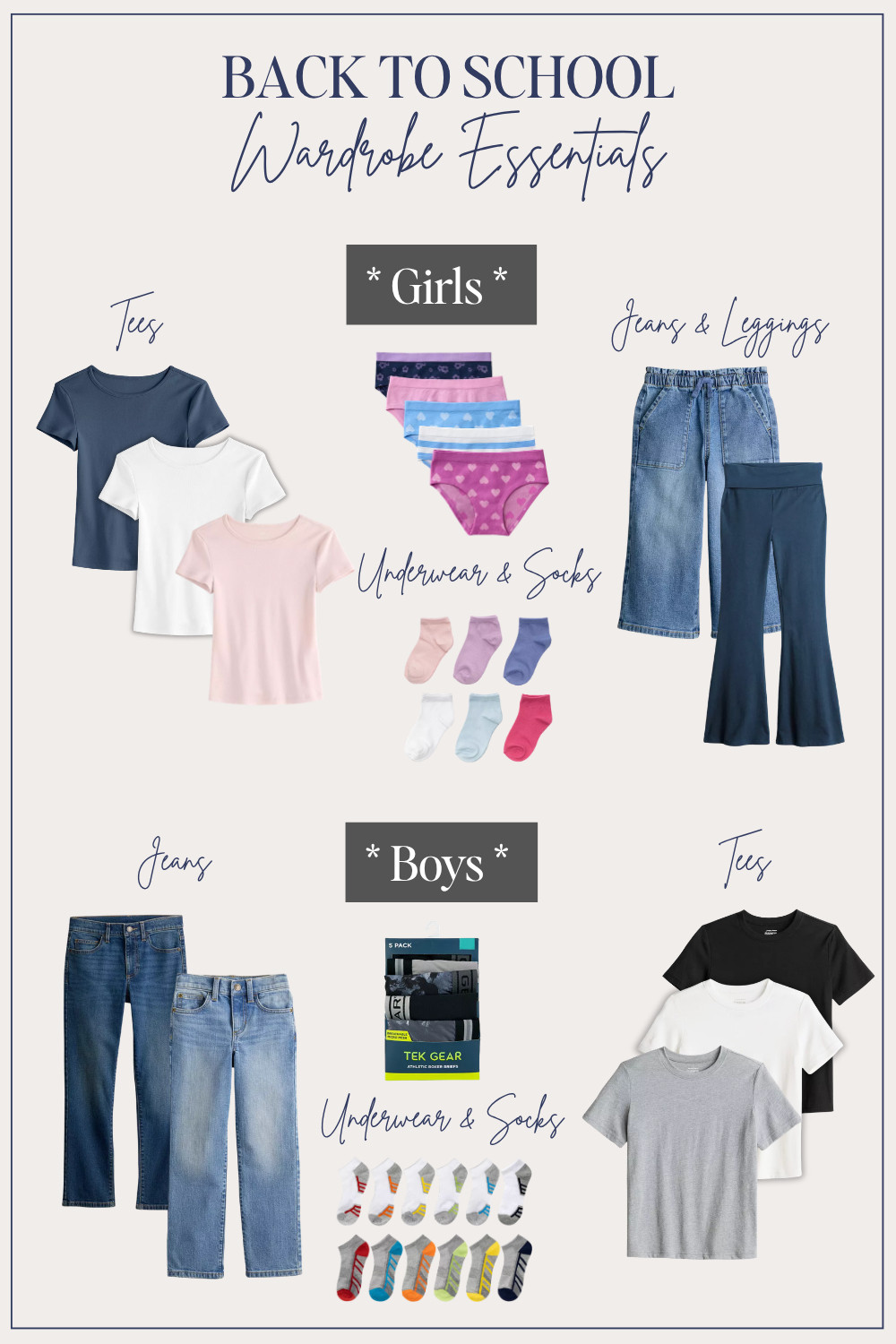 Girls and Boys Back To School Wardrobe Essentials ✔️ Shop everything at @kohls!  So affordable and easy to shop online at home 🎉

#kohls #kohlspartner #kohlsfinds #capsulewardrobe #backtoschool #kidsclothes  

 #LTKKids