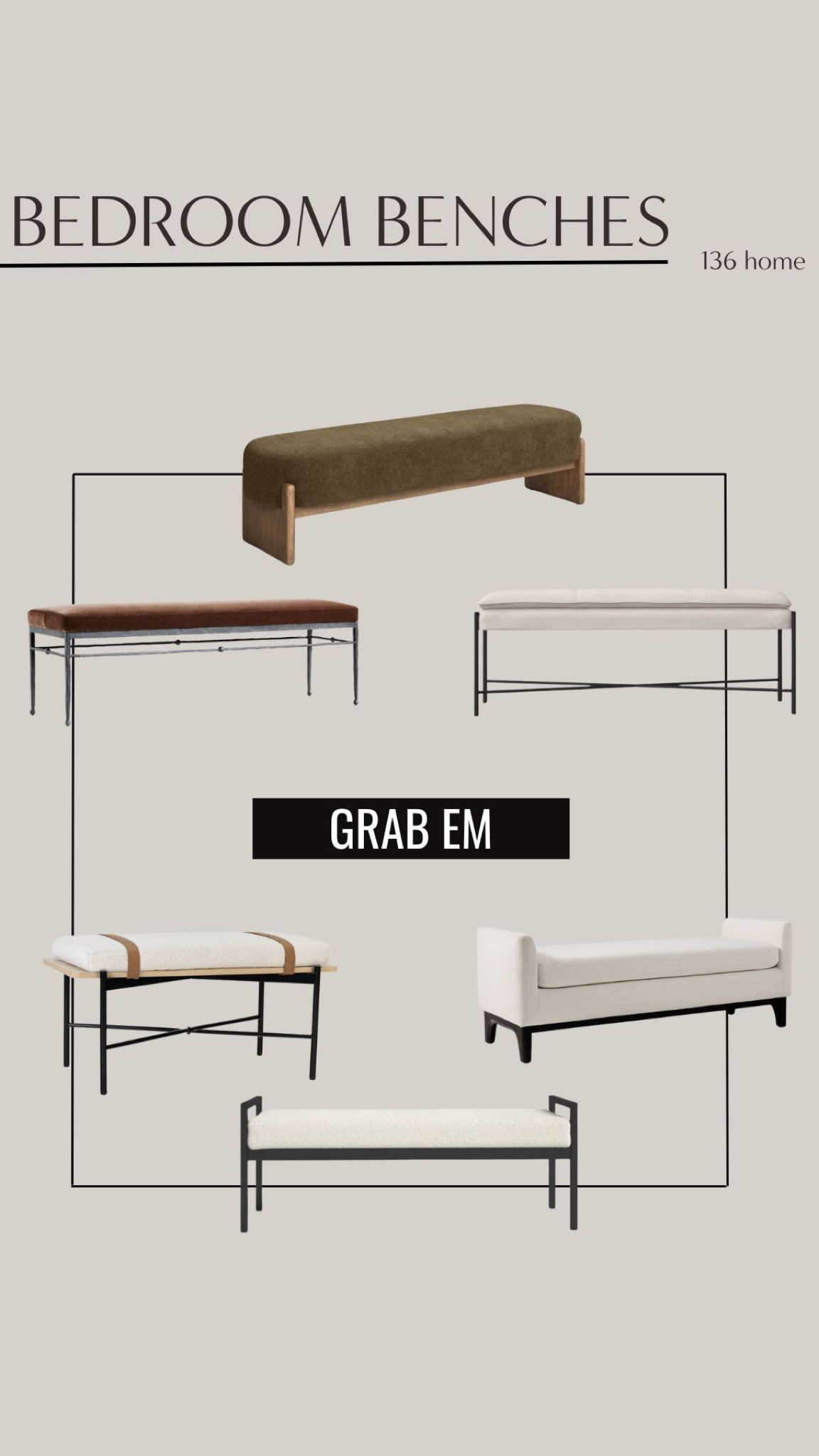 Bedroom Benches #bedroom #bench #bedroomdecor #homedecor 

#LTKHome #LTKStyleTip #LTKSeasonal