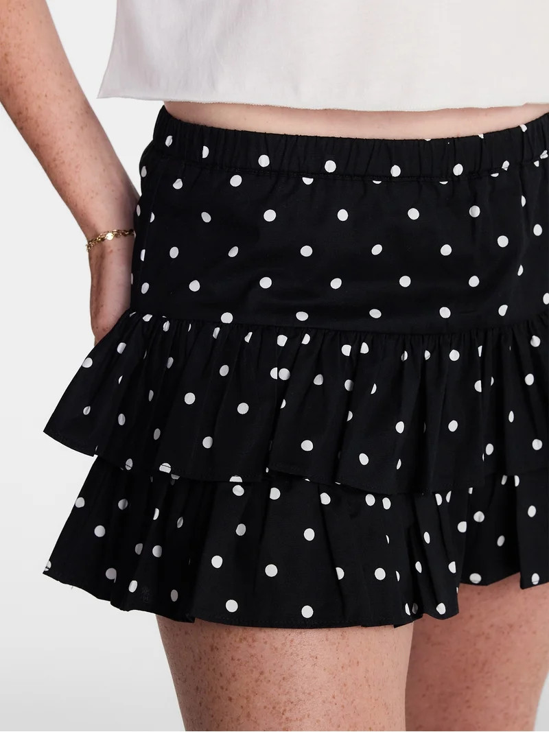 No Boundaries Game Day Woven Skirt, Women's XXS-XXL | Walmart (US)