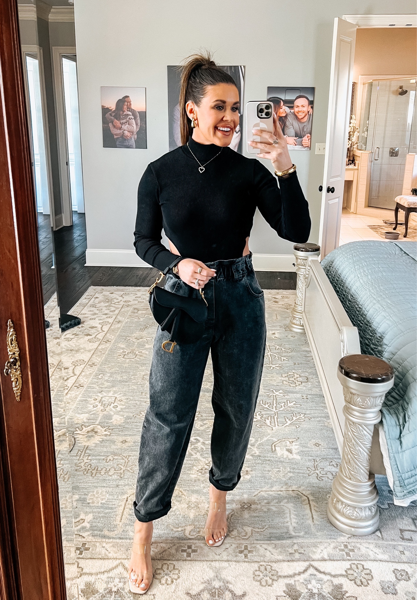 Absolutely loved this look. Somehow so simple, but also bold. My outfit is a jumpsuit from Zara that’s no longer sold except on eBay and Poshmark. But, I’ve linked some pants and bodysuits that can give the same look☺️ 

#LTKstyletip #LTKitbag