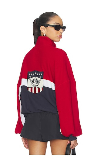 Off Duty A1 Alex Crew Sweatshirt in Red, White, & Blue | Revolve Clothing (Global)