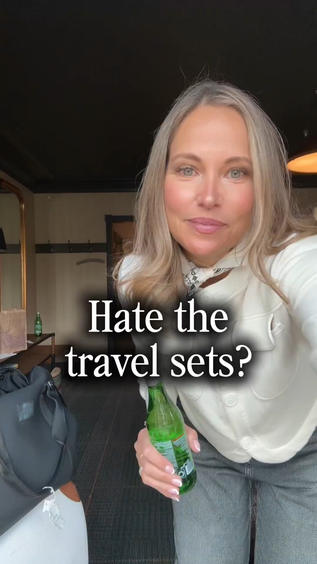 I love a good travel outfit that feels easy but still looks styled, and these have been my go-to lately. Think sweatpant jeans, pull-on pants, and denim with a ton of stretch that doesn’t feel restrictive at all. I’m wearing a large in the top and the sweatpant jeans, and I just picked them up in black too… couldn’t be happier with them.