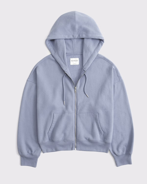 Women's Sunday Hooded Full-Zip | Women's Tops | Abercrombie.com | Abercrombie & Fitch (US)