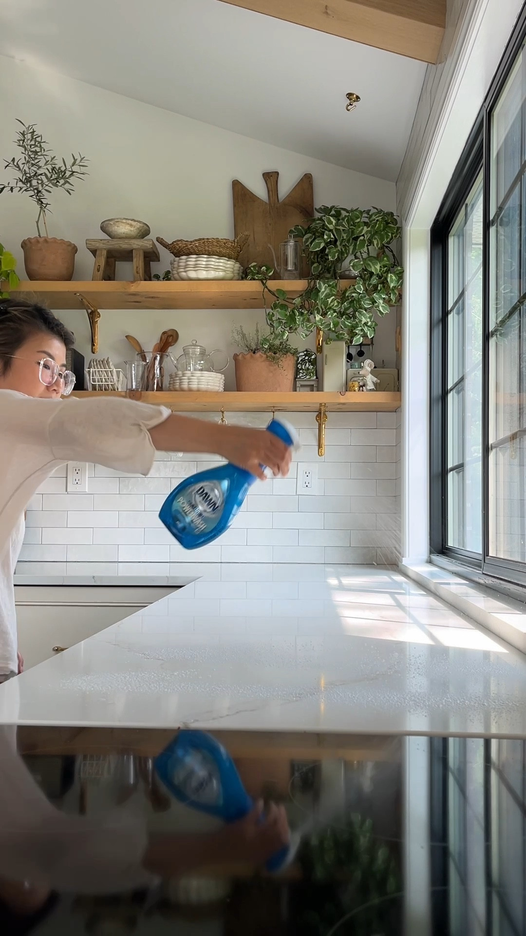 That Dawn Powerwash & @scrubdaddy combo is 👌🏼. The Powerwash spray is so satisfying to use. It’s a dish soap that suds up and you can buy refills. Big fan of the Scrub Mommy. Doesn’t scratch but tough on one side and gentle on the other. 

#LTKfamily #LTKFind #LTKhome