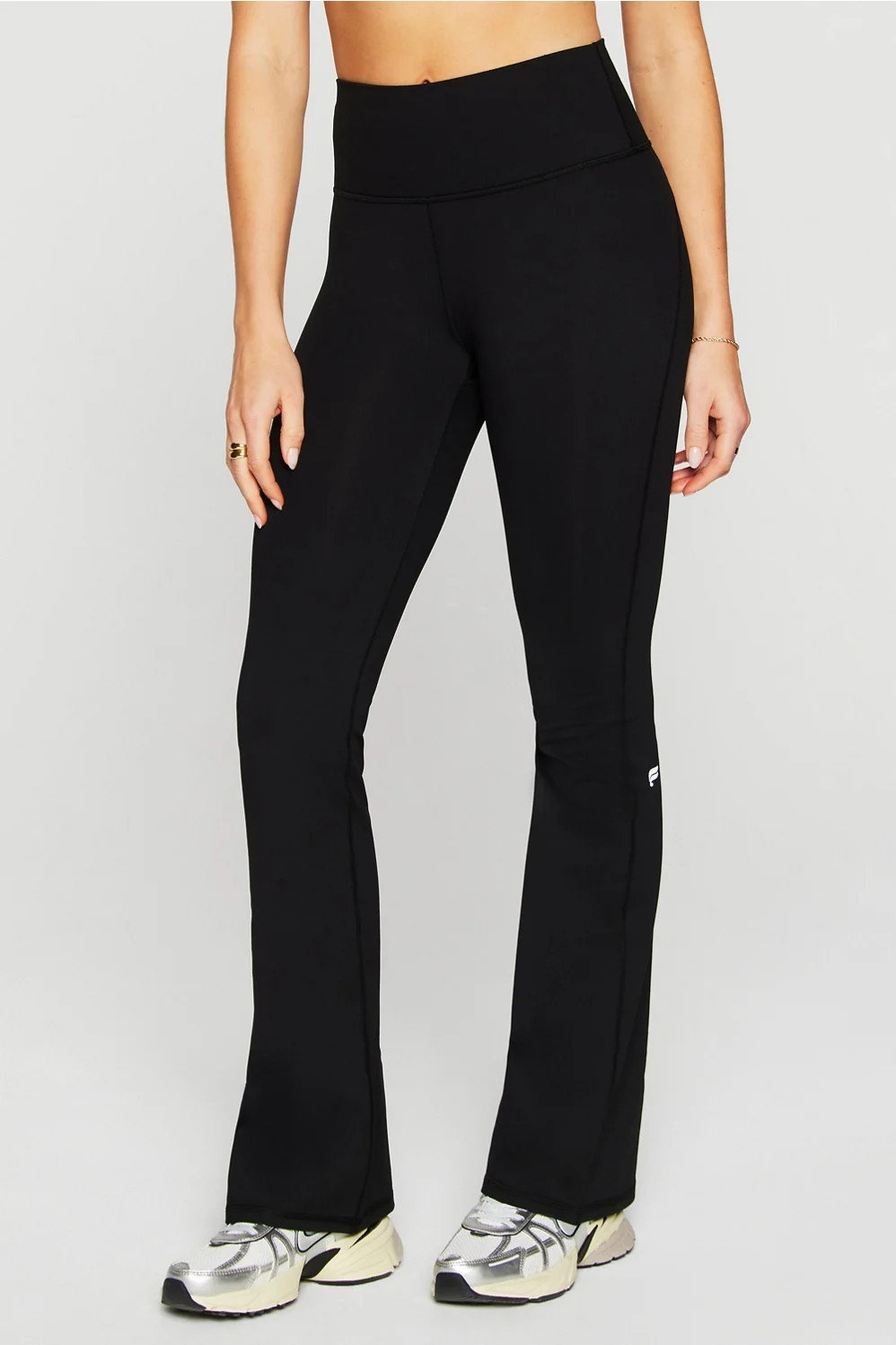 Define PowerHold® High-Waisted Flare Trousers Womens black XXS / Tall | 29 Fabletics | Fabletics Europe