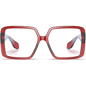 VISOONE Oversized TR90 Blue Light Blocking Glasses Fashion Accessories Non Prescription for Women... | Amazon (US)