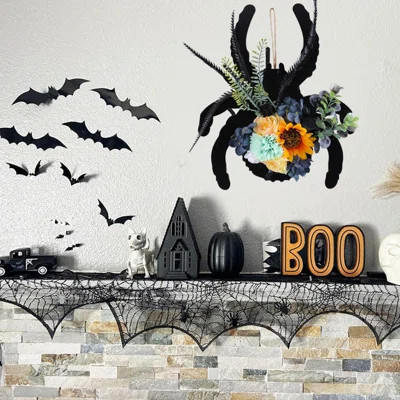 1PC Wooden Hanging Spider Ornament For Halloween Home Decor, 30Cm Autumn Fall Party Supplies, Outdoor Indoor Festival Garden Decoration | Wayfair North America