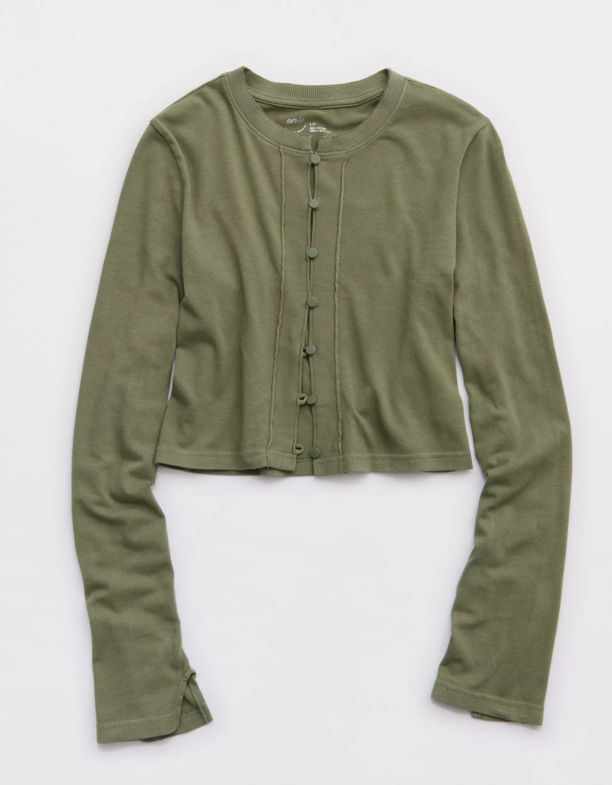 Aerie Happy Snit Cardi T-Shirt | Aerie