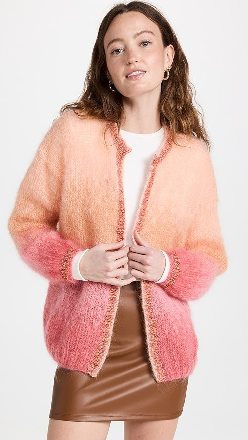 Rose Carmine 4 Color Cardigan | SHOPBOP | Shopbop