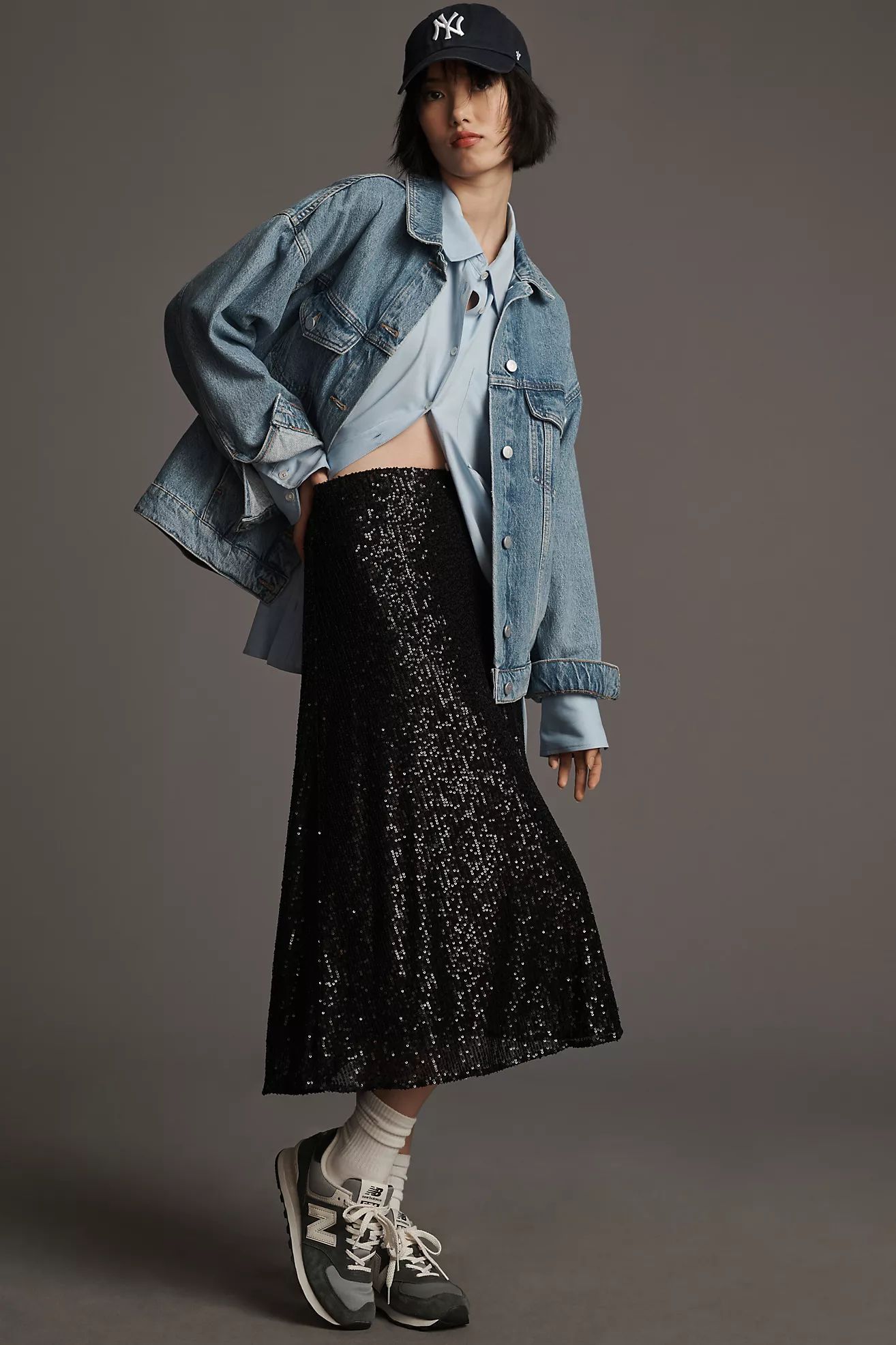 Sunday in Brooklyn A-Line Sequin Skirt | Anthropologie (US)