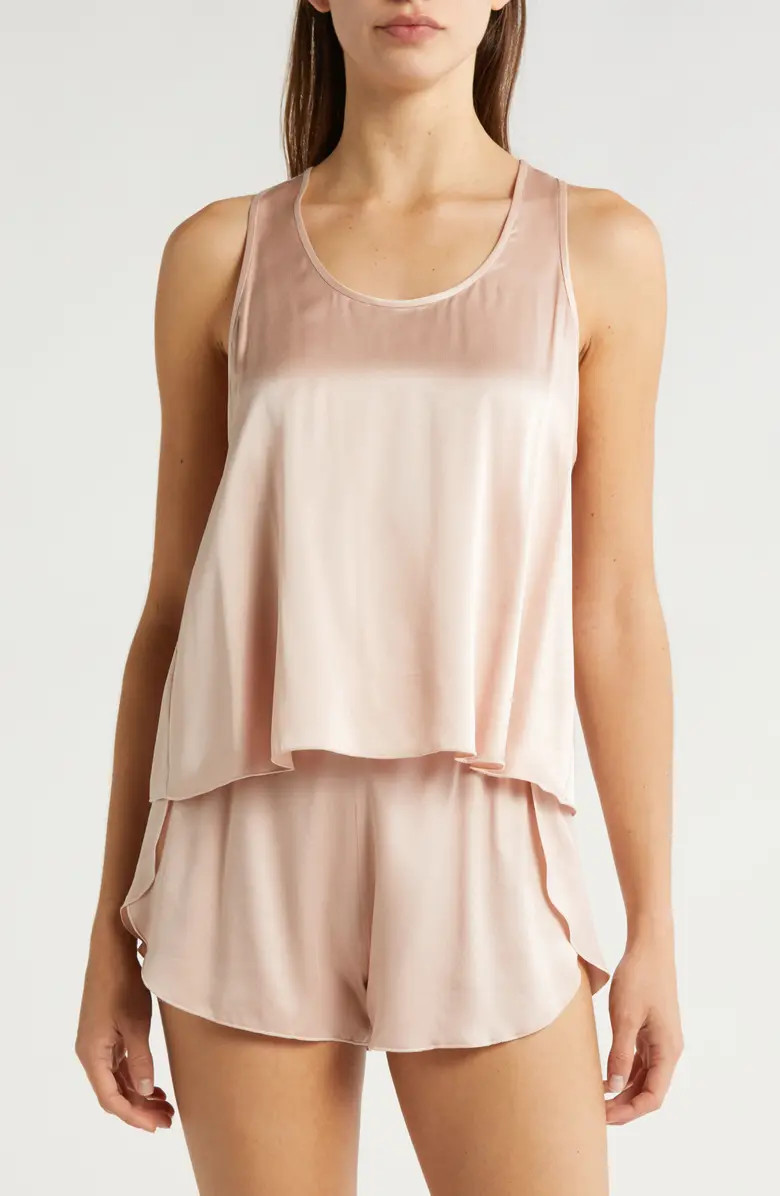 Racerback Washable Silk Short Pajamas | Nordstrom