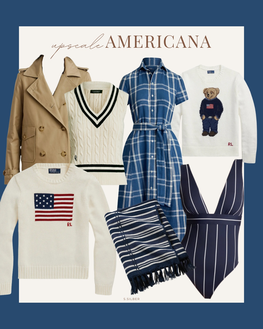 How to do Americana style - Ralph Lauren finds at Nordstrom

flag sweater, swimsuit, dress, teddy bear sweater, blanket, upscale casual, Stefana Silber 

 

#LTKSummerEdit #LTKSeasonal #LTKOver40