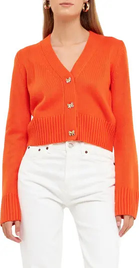 Endless Rose Embellished Heart Button Cardigan | Nordstrom | Nordstrom