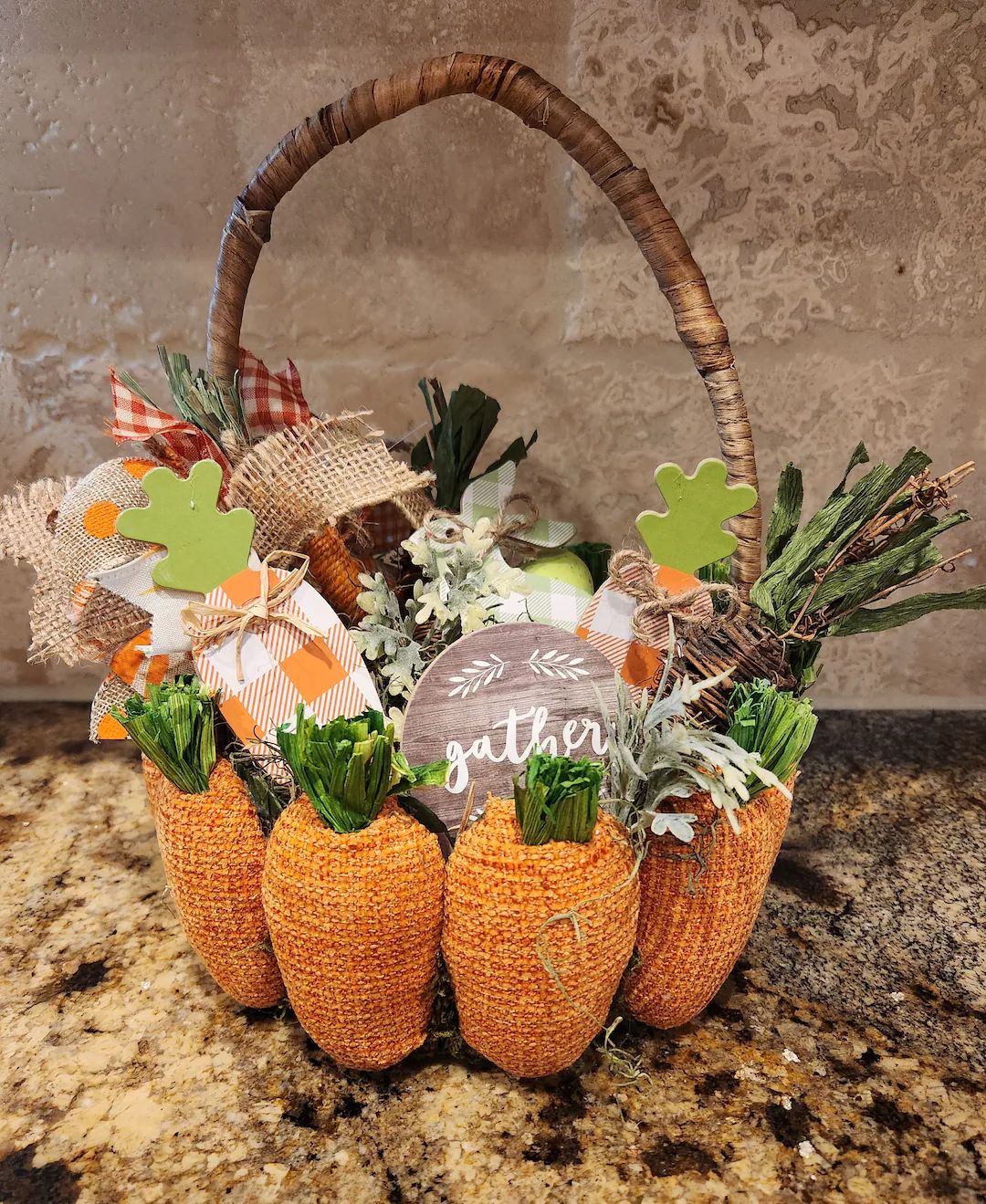 Carrot Basket fill of cute carrot accents | Etsy (US)