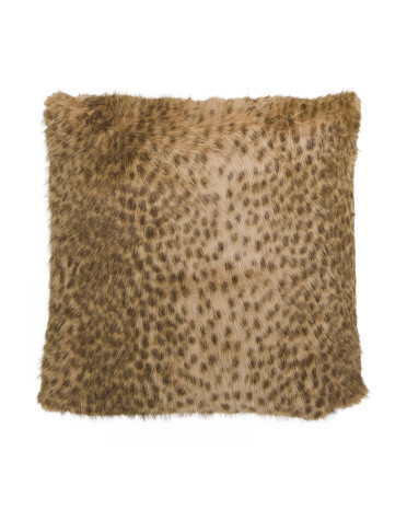 222x2 Cheetah Print Faux Fur Oversized Pillow | TJ Maxx