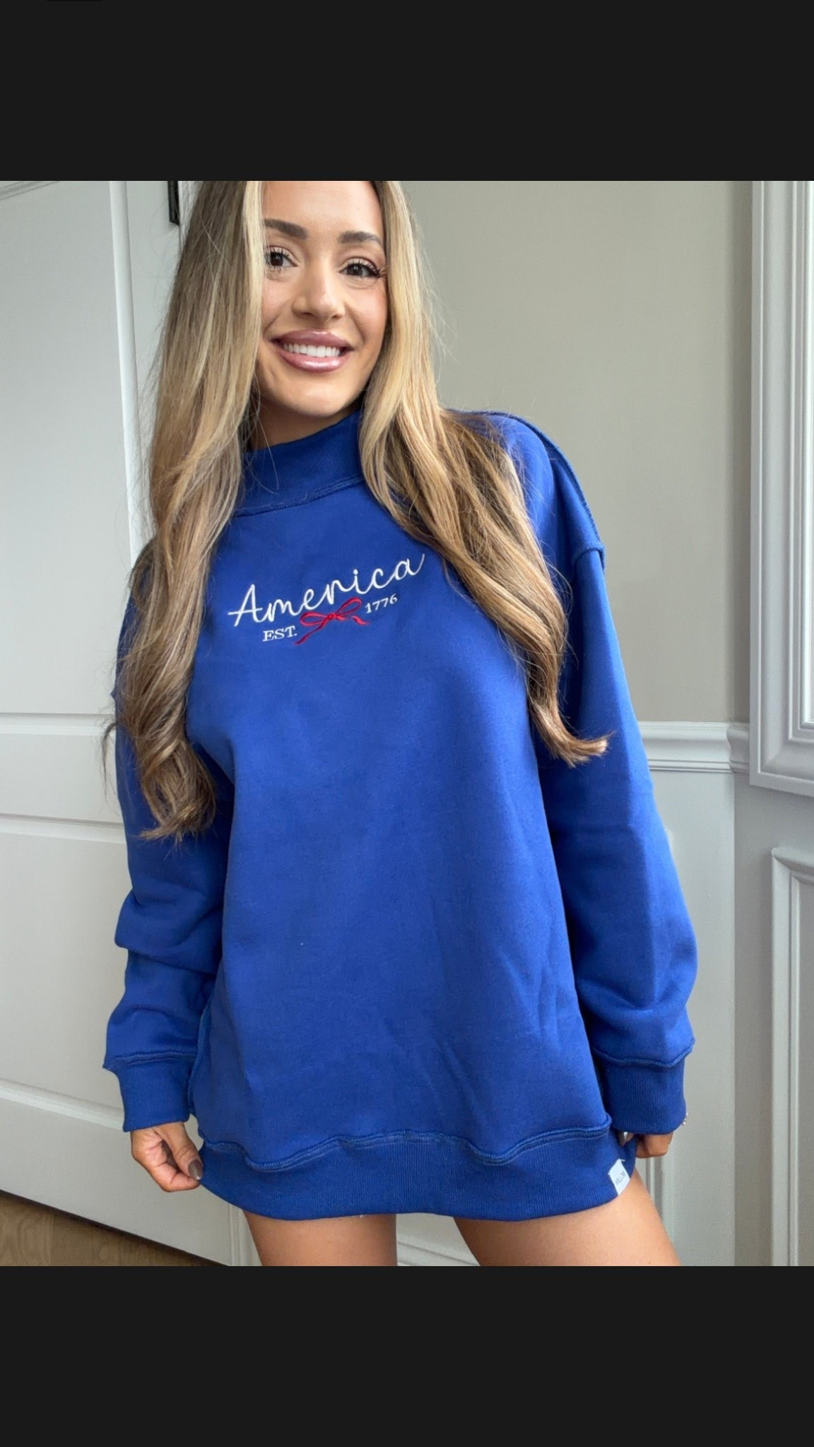 Shop at Willow Boutique and use my code KAYMAY92!

This is the Tilly Miss Americana Embroidered Reversible Oversized Mockneck Crew!
Comfortable and cozy! Fits oversized 

#LTKSeasonal