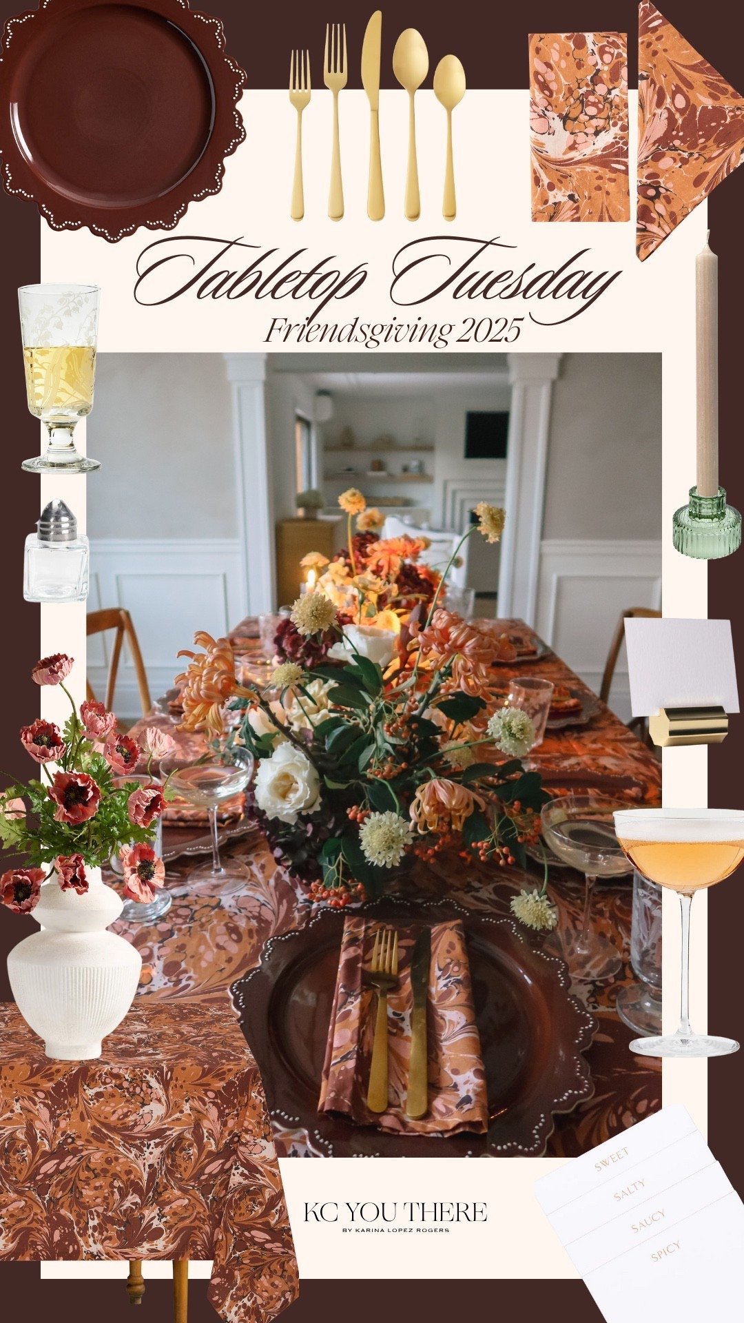 Sharing exact pieces from our 2025 Friendsgiving Tablescape! Less was more with this gorgeous terracotta linen, blooms and claret stoneware charger ✨ 

#LTKSeasonal #LTKHoliday #LTKHome