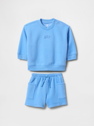 Baby VintageSoft Logo Sweat Set | Gap (US)