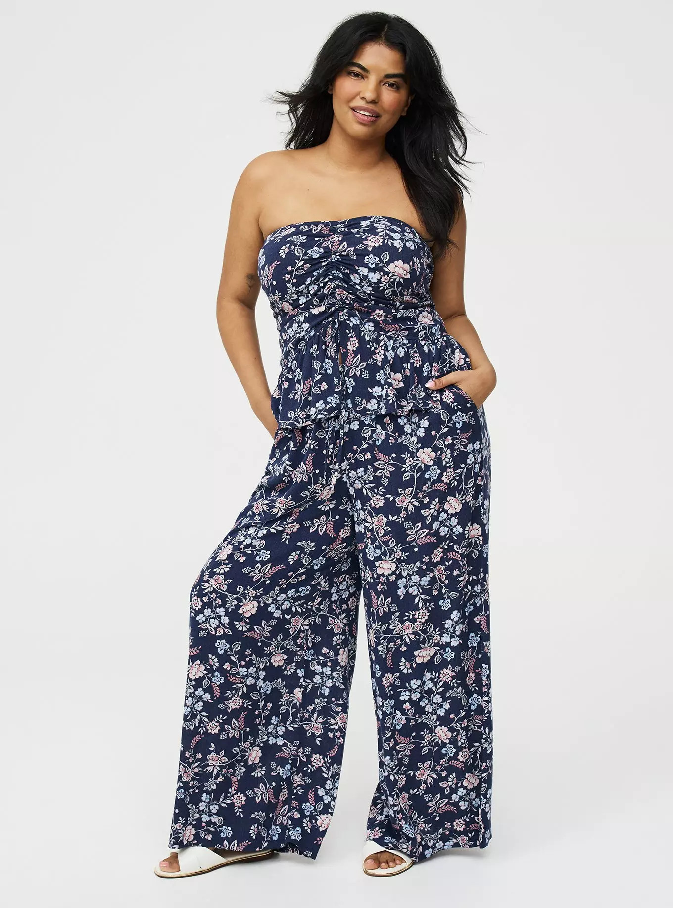 Pull-On High-Rise Gauze Wide-Leg Pant | Torrid (US & Canada)