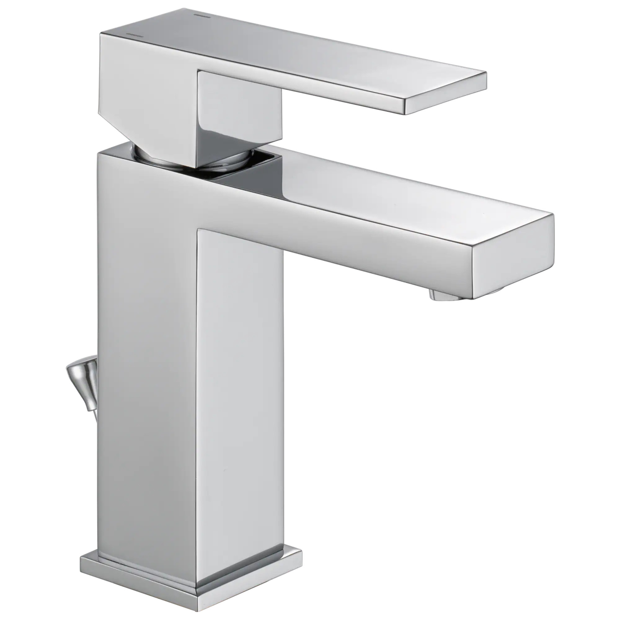 Delta Modern Chrome Single hole 1-handle Low-arc Residential Handle Bathroom Sink Faucet with Drain | 567LF-HGM-PP | Lowe's