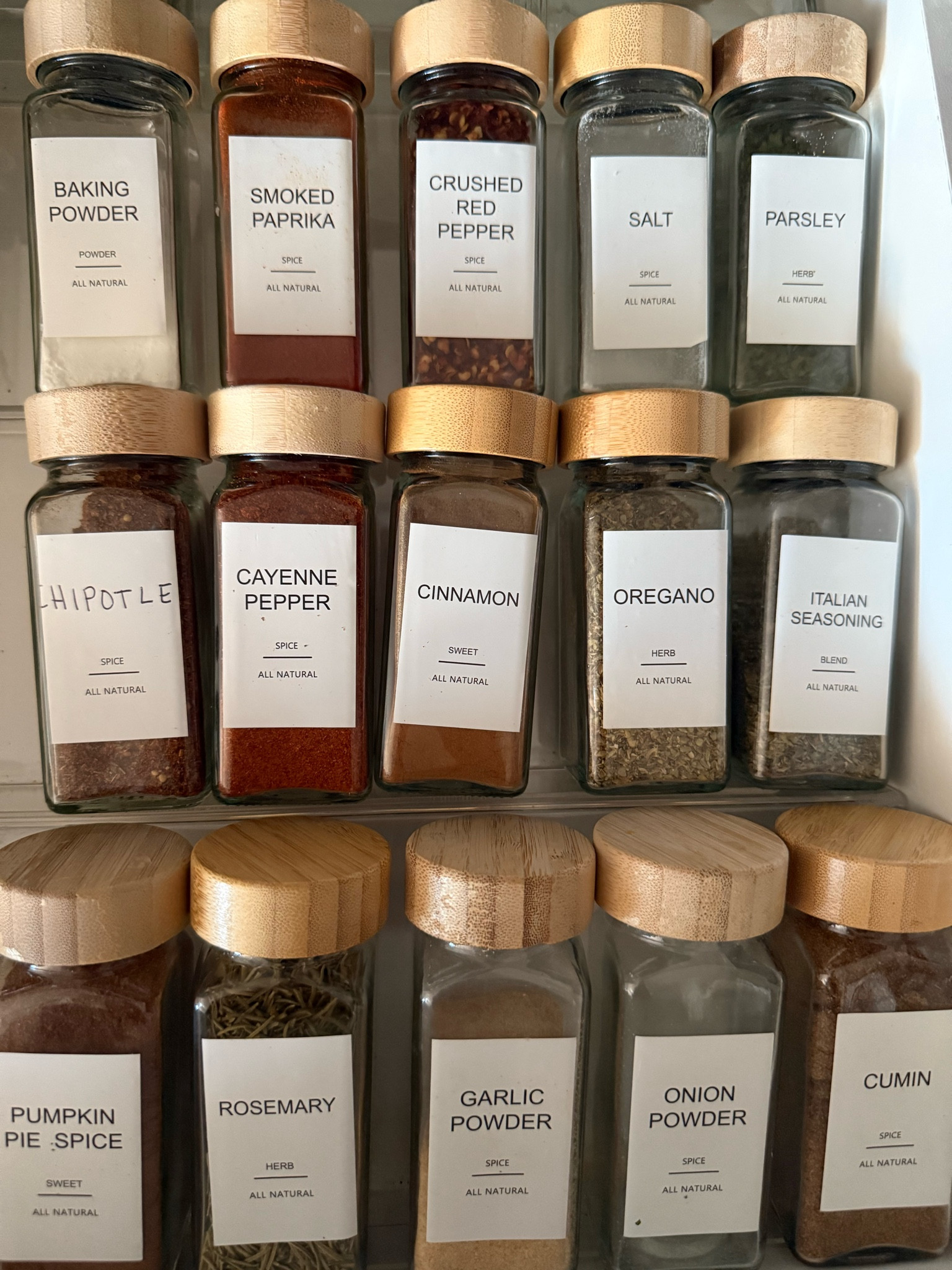 Kitchen spice organization jars with labels 

#LTKHoliday #LTKSaleAlert #LTKSeasonal