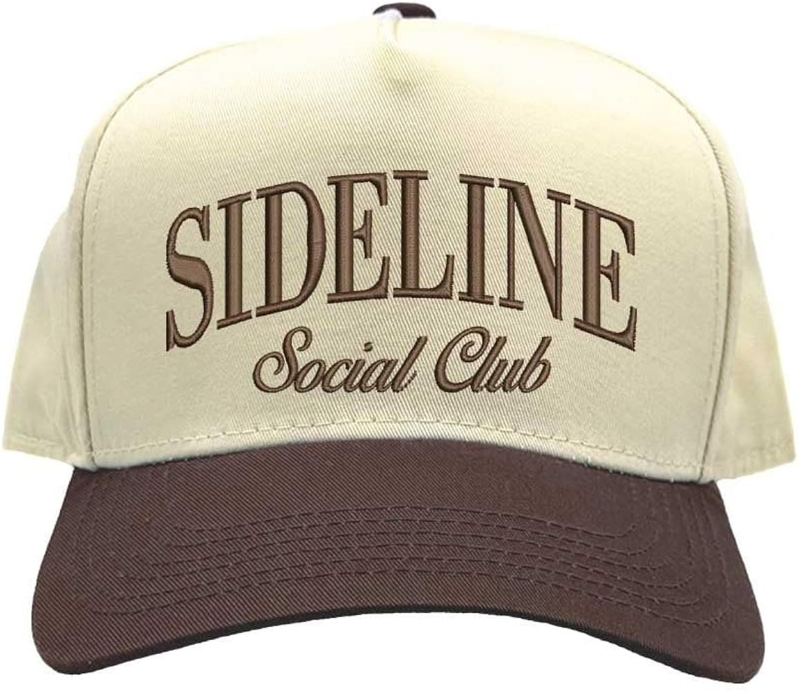 Sideline Social Club Two Tone Baseball Hat Unisex Baseball Cap for Streetwear, Tailgates, Rodeos ... | Amazon (US)
