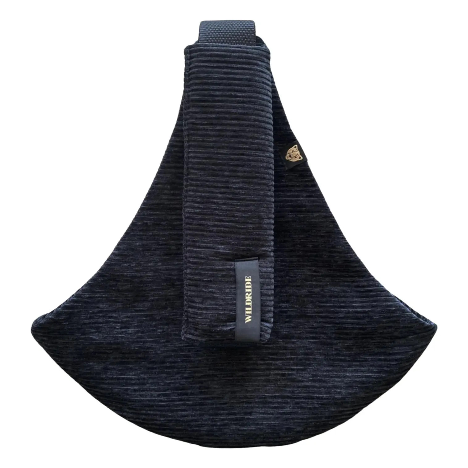 Corduroy baby carrier | Black | Smallable