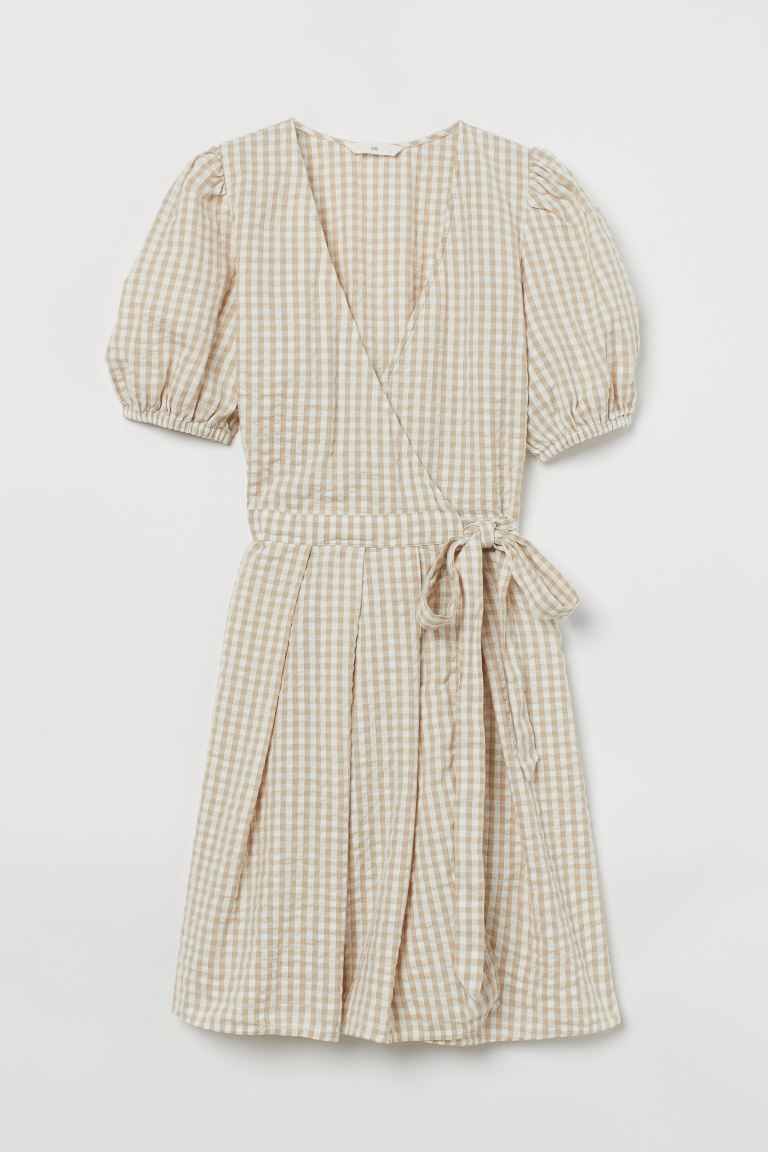 Linen-blend Wrapover Dress | H&M (US + CA)