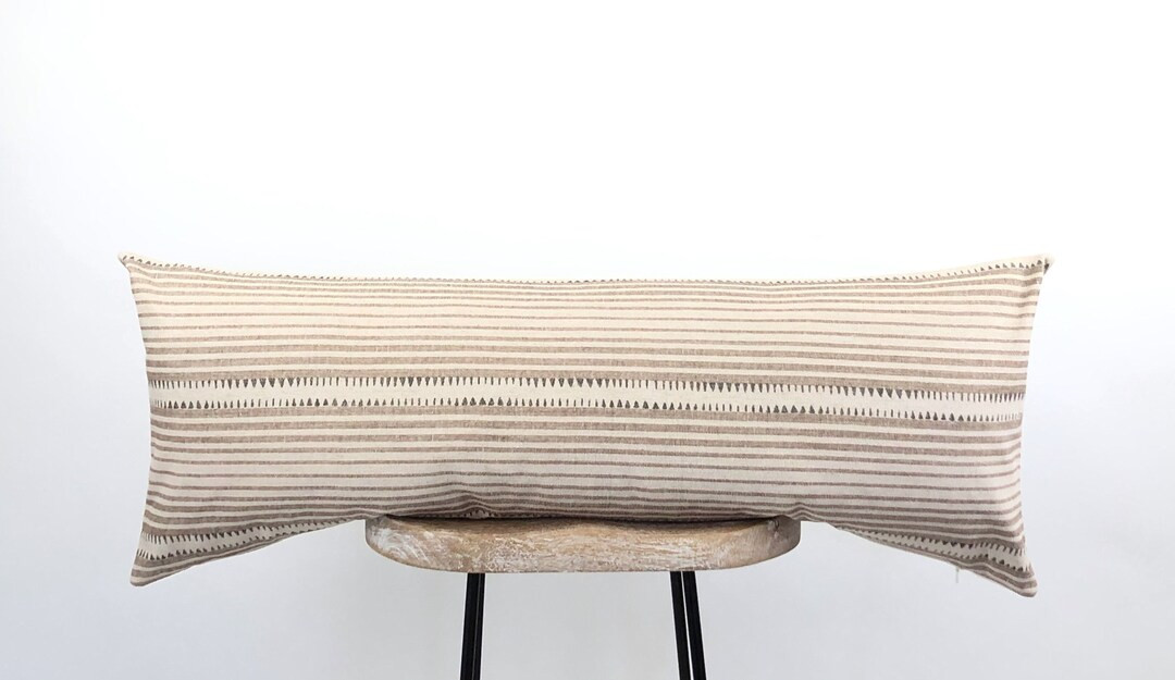 Long Lumbar Pillow Cover, Extra Large Bed Pillows, 14x24, 14x36, 14x48 Sofa or Queen/King Bed Lum... | Etsy (US)