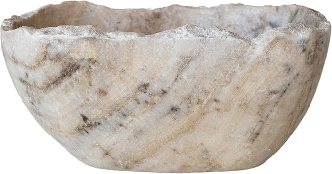 Creative Co-Op Onyx Bowl with Live Edge, Natural Color | Amazon (US)